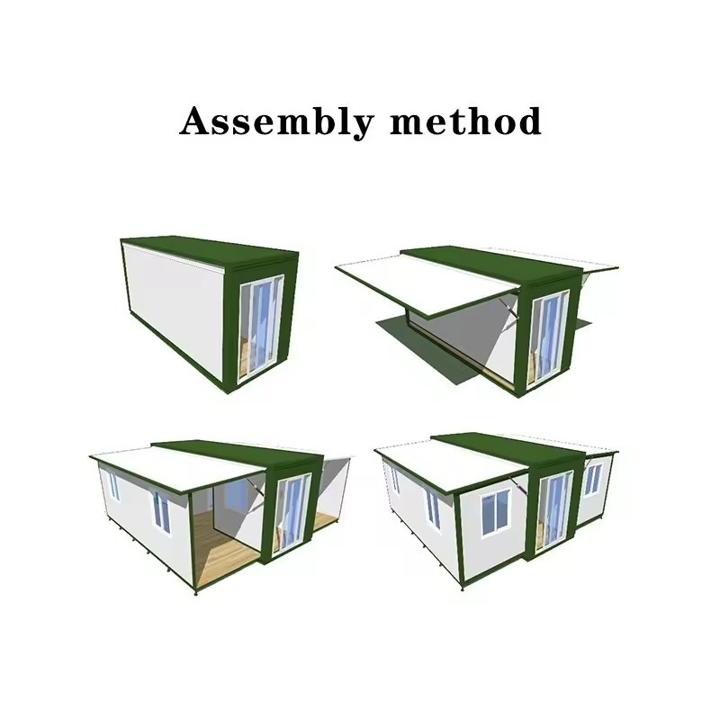 2 sets ship to usa Living Detachable Flat Pack Low Cost Container Portable Modular Prefab Prefabricated Houses Kits