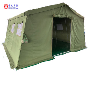 5m*5m Olive Green Tent Hot Sale Tent Outdoor Big Large Refugee Family Relief Living Tent