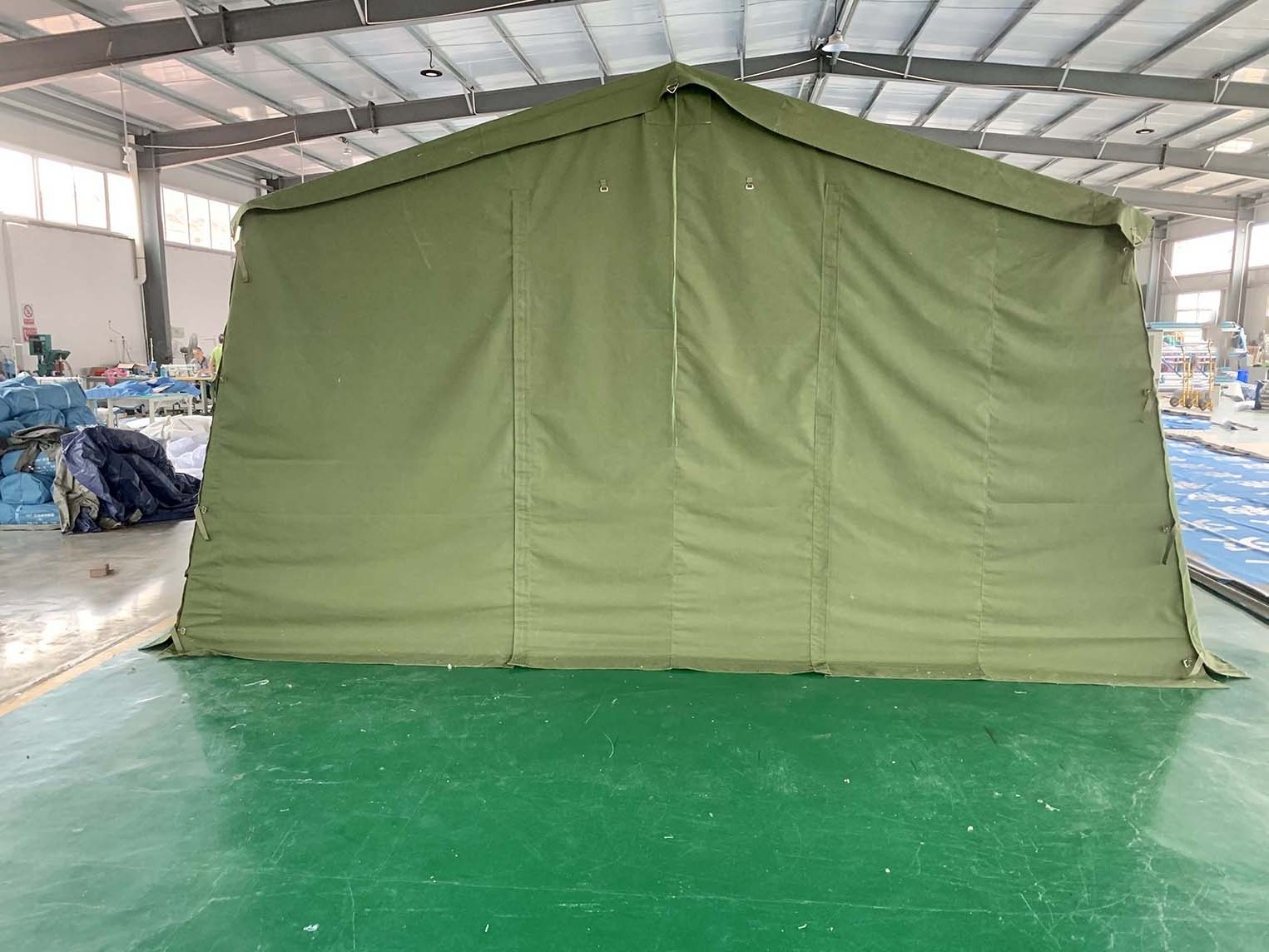 5m*5m Olive Green Tent Hot Sale Tent Outdoor Big Large Refugee Family Relief Living Tent