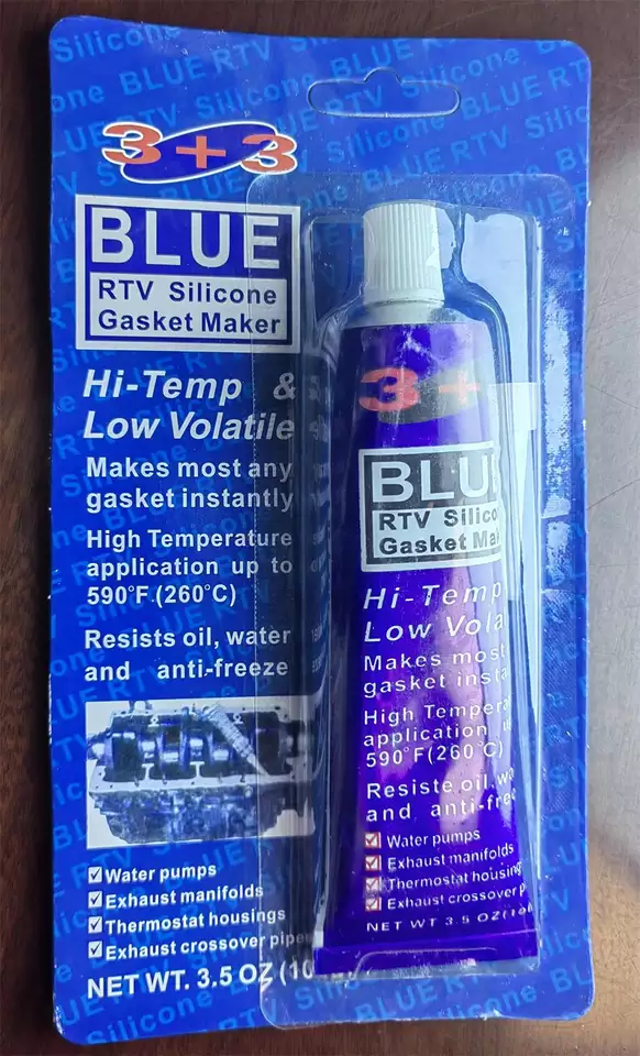 High temperature resistance 3+3 RTV silicone gasket maker gray sealant