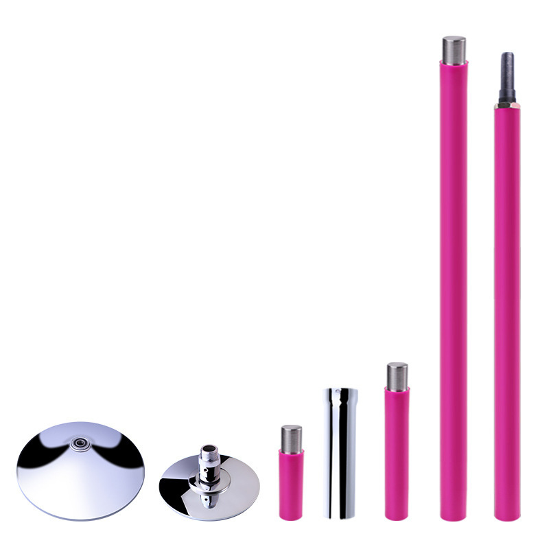 Portable rotatable reinforced fixed household steel pole dance stripper school indoor dance pole