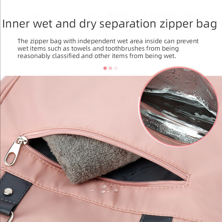 Drop shipping Dry And Wet Separation Designer Ladies Pink Waterproof Bag Tennis Ball Women Custom Sac De Tennis Racket Bag