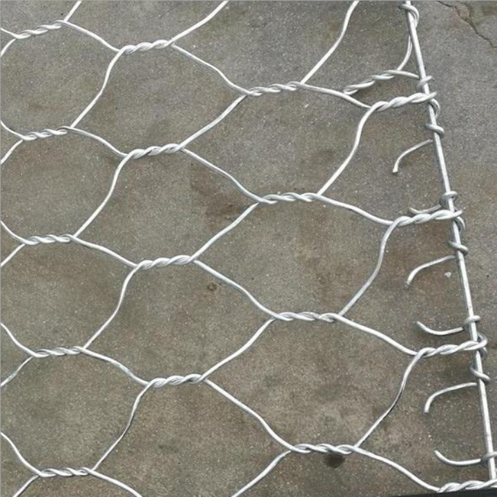 Hot dipped galvanized gabion mesh Gabion box 80x60mm, 5mm wire 1Mx1mx1m wire mesh galvanized steel gabion