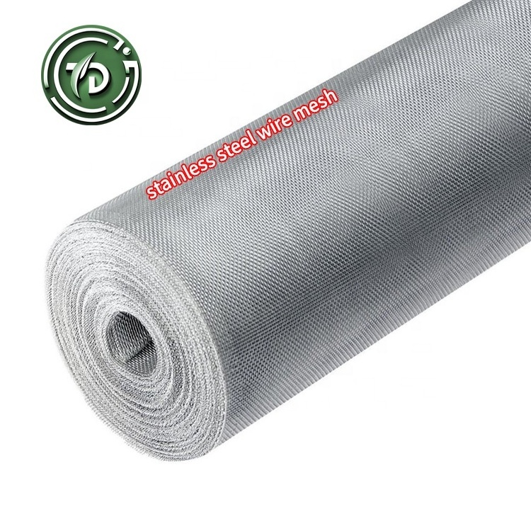 Hot Sales 40 60 80 100 150 Mesh 201 304 304L 316 316L Plain Dutch Weave Stainless Steel Woven Wire Mesh For Filter