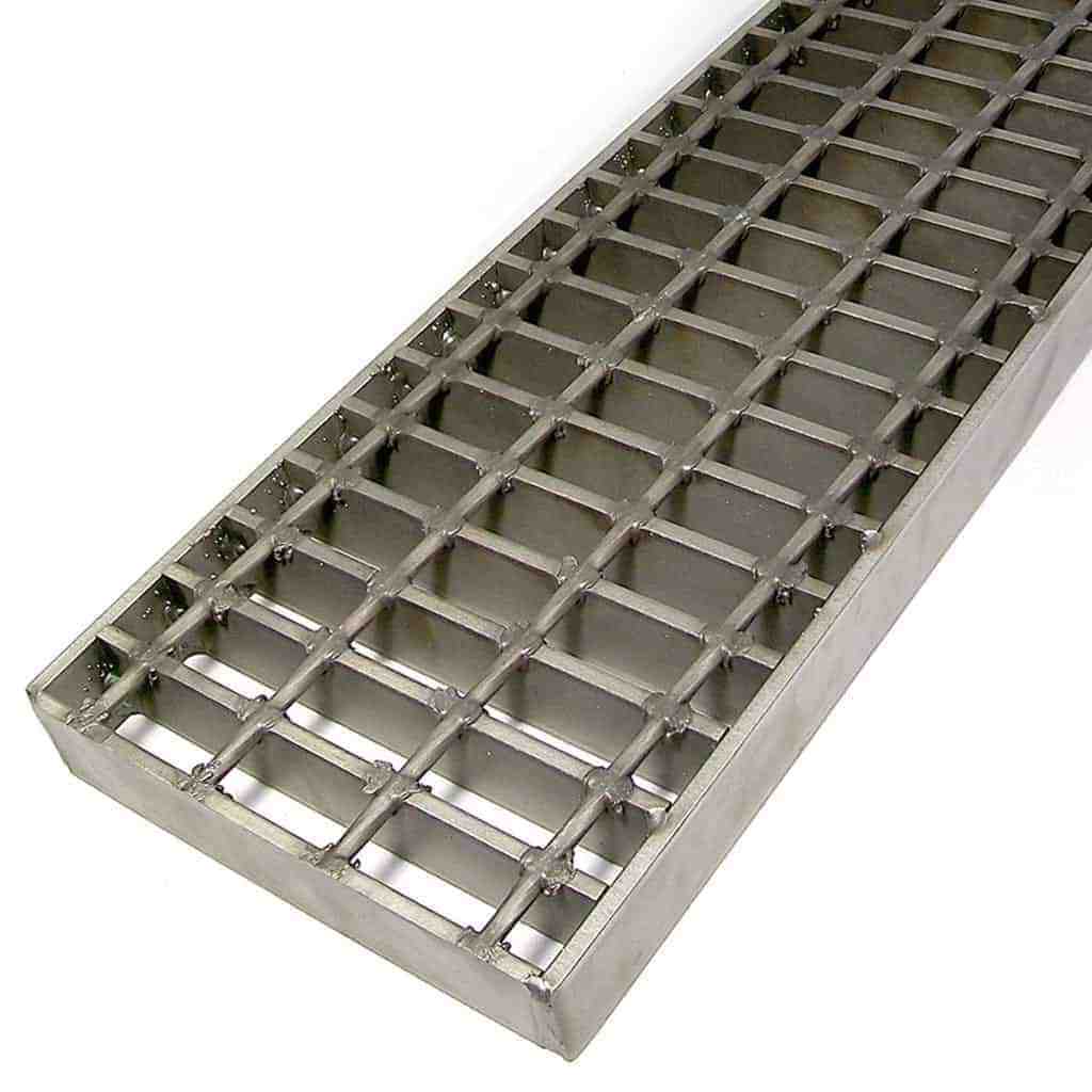 Drainage gutter with stainless steel grating cover Stainless grill grates Sus steel grating