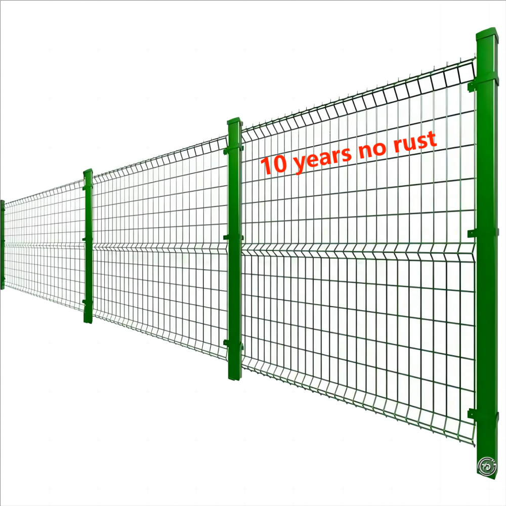 Outdoor Pvc Coated Hot Dipped Galvanized 3D Bending Triangle 3D Fence 3D Curved Welded Wire Mesh Fence Garden Fence