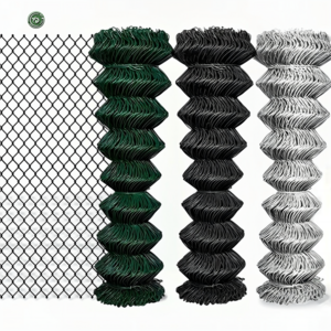 Wholesale Price Commercial Pvc Diamond Mesh Roll 6 Ft 8 Foot Black 6Ft Tall Chainlink Cyclone Wire Galvanized Chain Link Fence