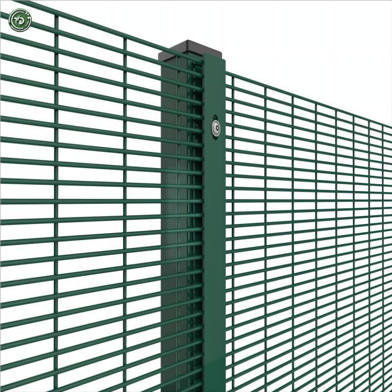 Galvanized Powder Coated Clear View High Security Fence Anti Climb Fence Panel 358 Anti Climb Fence