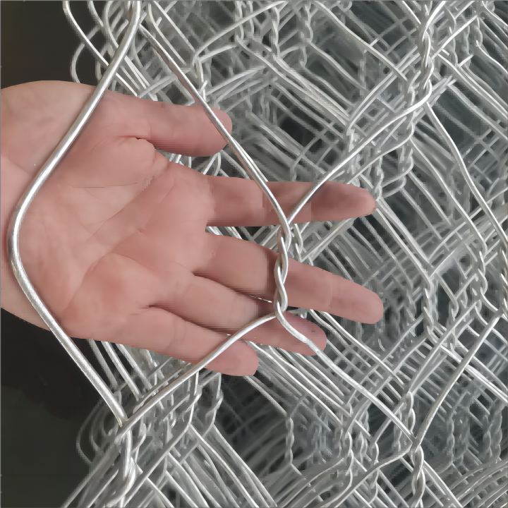 Hot dipped galvanized gabion mesh Gabion box 80x60mm, 5mm wire 1Mx1mx1m wire mesh galvanized steel gabion