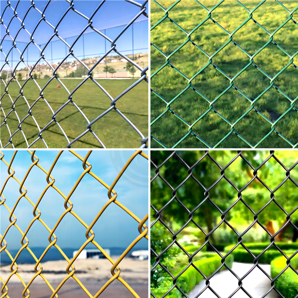 Wholesale Price Commercial Pvc Diamond Mesh Roll 6 Ft 8 Foot Black 6Ft Tall Chainlink Cyclone Wire Galvanized Chain Link Fence