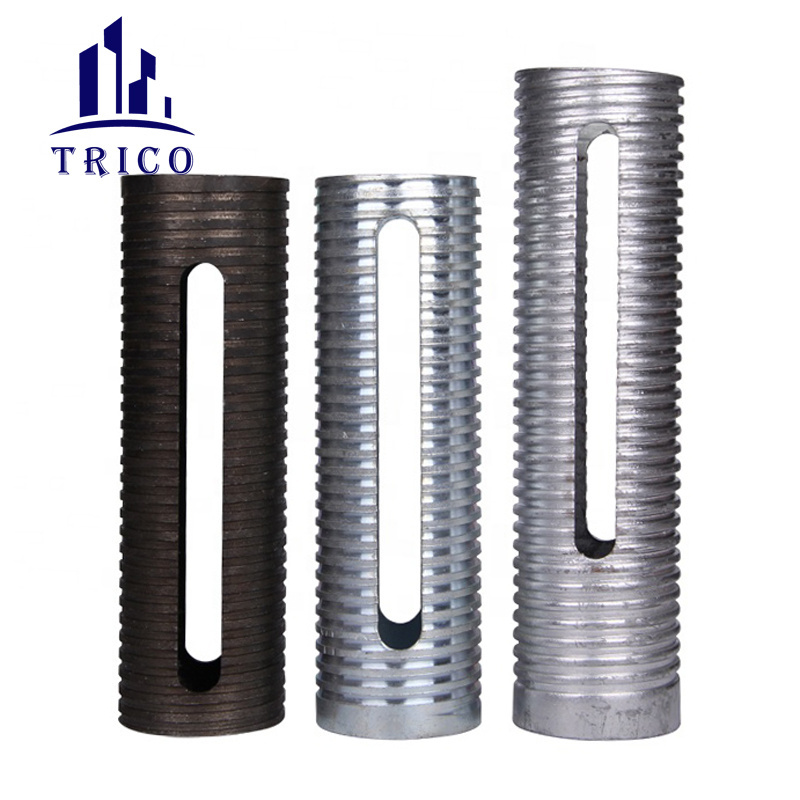 High Quality Metal Building Material Construction Scaffolding Prop Sleeve with Galvanized Adjustable Prop Nut