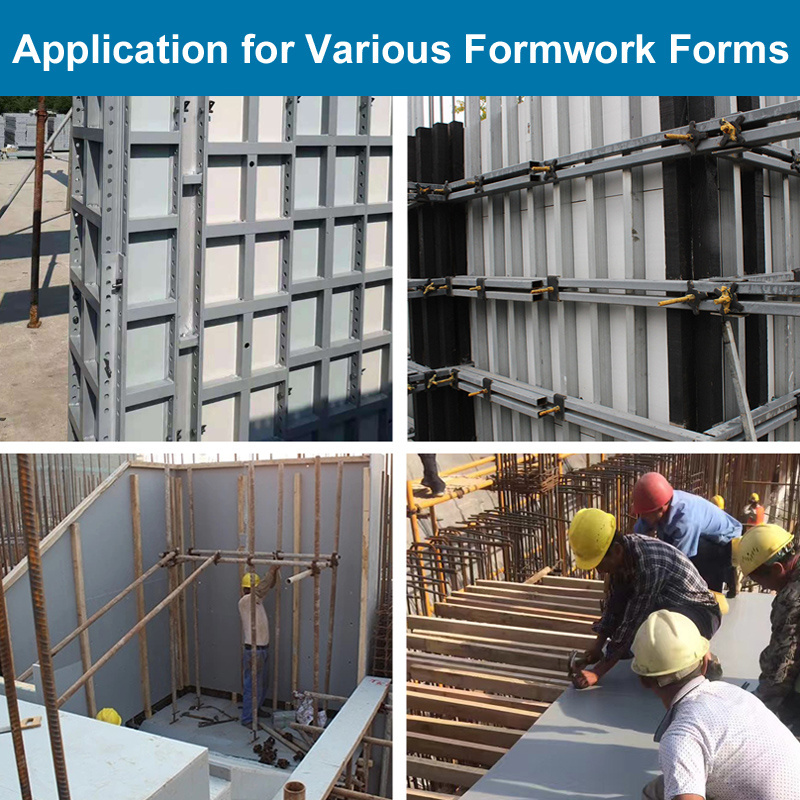 Factory Reuse 60-100 Times Plastic Formwork  PP PVC Plastic Formwork Panels for Concrete Construction