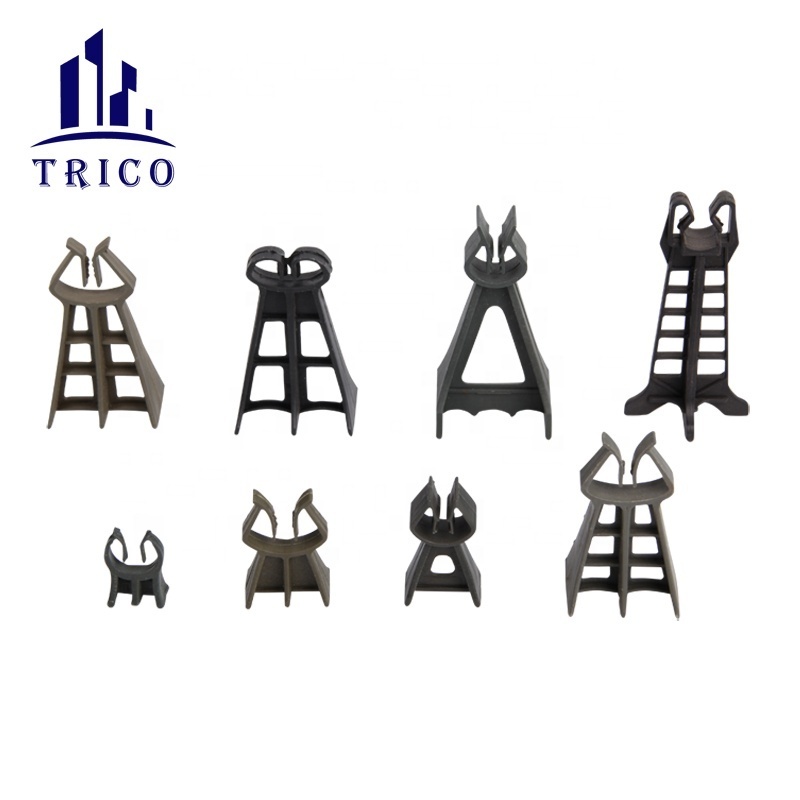 Wholesale Plastic Concrete Rebar Spacer Rebar Chair  Clip on for Reinforced Concrete Supporting