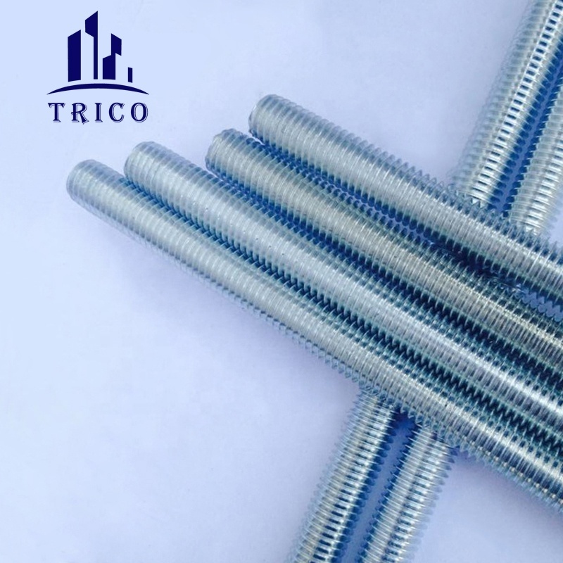 Hebei TRICO Galvanized Threaded Stud Rod Studs Threaded Rods 304 Stainless Steel Full Thread Tod