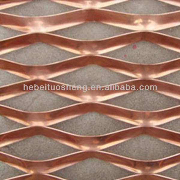 copper / brass / phosphor bronze coated expanded metal mesh