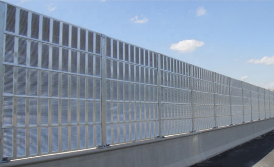 Residential area highways car noise barrier panels outdoor transparent acoustic sound proof reduction fences walls sheet