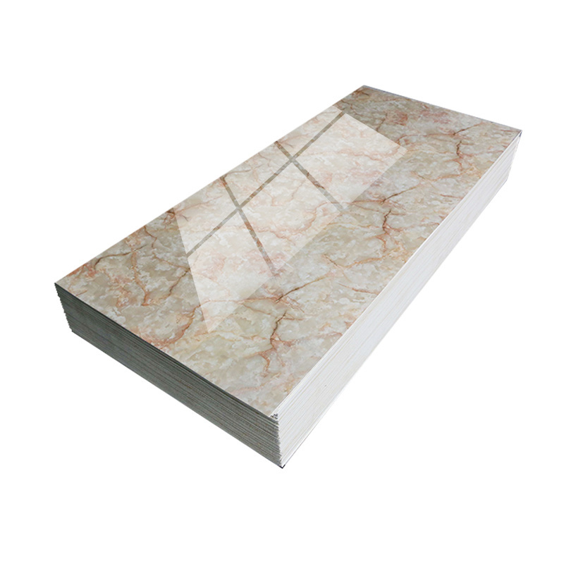 Factory direct supply 2.5mm 3mm UV marble wall panel White Marble Patterned PVC Marble grain sheet 3D printing Durable UV panel