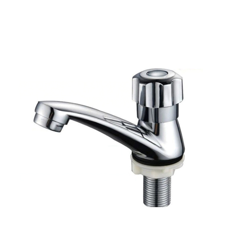 Factory direct sales of modern stainless steel single hole cold and hot faucets all copper bathroom basin faucets