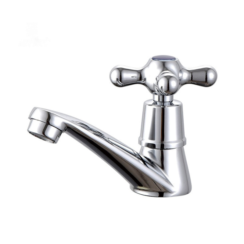 Factory direct sales of modern stainless steel single hole cold and hot faucets all copper bathroom basin faucets