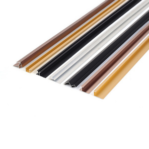 OEM customize door cover line edge aluminum door edge metal Strips for wall panels stainless steel T shaped for wall decoration