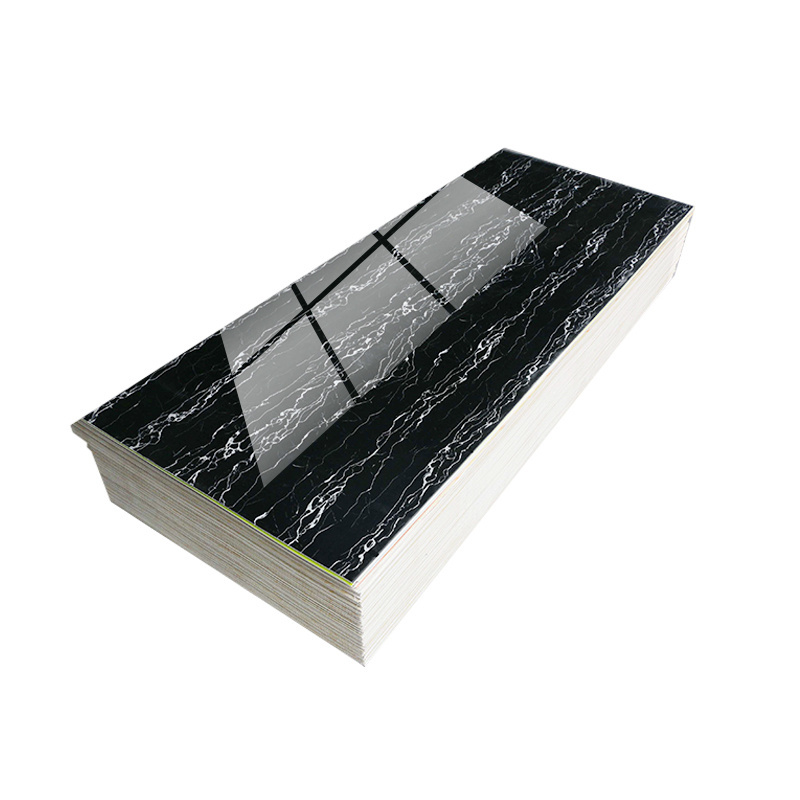 Bathroom Aesthetics Intimate promotion new plastic profile high glossy 2mm/1220mm*2440mm PVC imitated Marble Board UV sheet