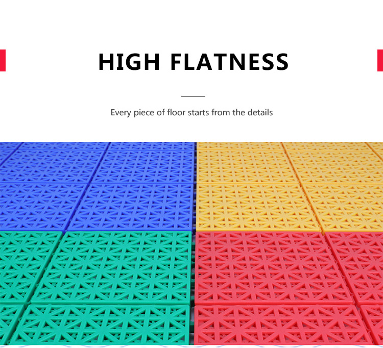 Supplier Pp Suspended outdoor Plastic Interlocking Basketball/tennis/Futsal Court Assembly Flooring For outdoor Sport tiles&Mat