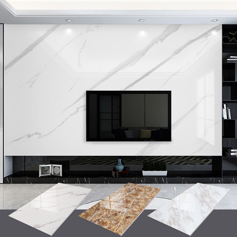 Factory price custom High gloss marble uv sheet 1220*2440*3mm  PVC board Waterproof   panel for interior decoration