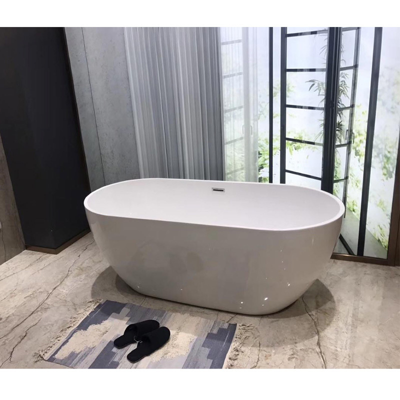 High Quality  small free standing soaking whirlpool transparent black Acrylic bathtub  hot tub for home hotel apartment