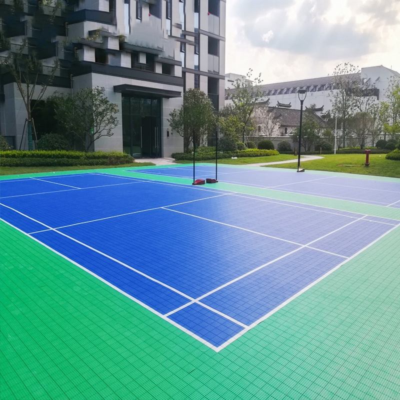 Wholesale pp Removable Outdoor backyard basketball court Suspended interlocking garage skating floor plastic tiles