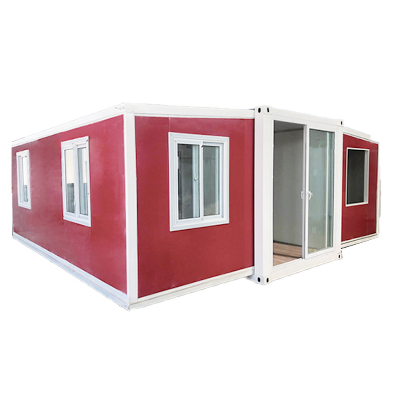 20FT Easy to Install Office Dormitory Mobile Housing Folding Module Residential Container Housing Double wing folding house