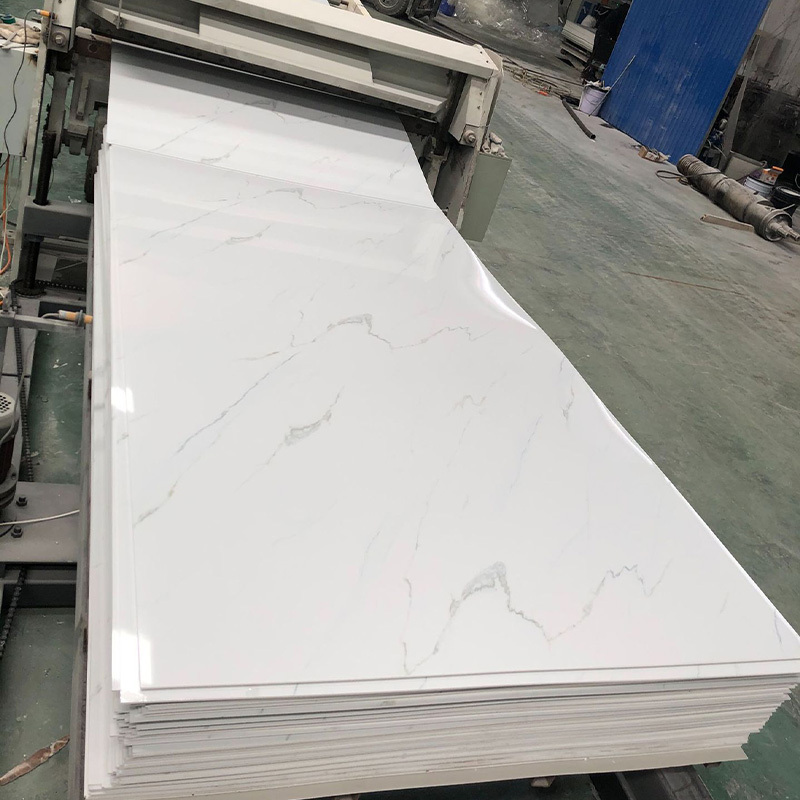 Factory price custom High gloss marble uv sheet 1220*2440*3mm  PVC board Waterproof   panel for interior decoration