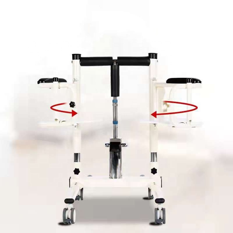 Hydraulic patient transfer wheelchair with toilet transfer toilet disabled shower wheelchair toilet chair