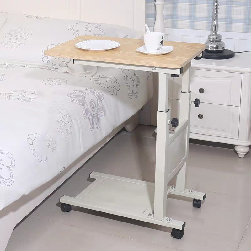 Home Adjustable Folding Portable Lifting Swivel Bedside Table