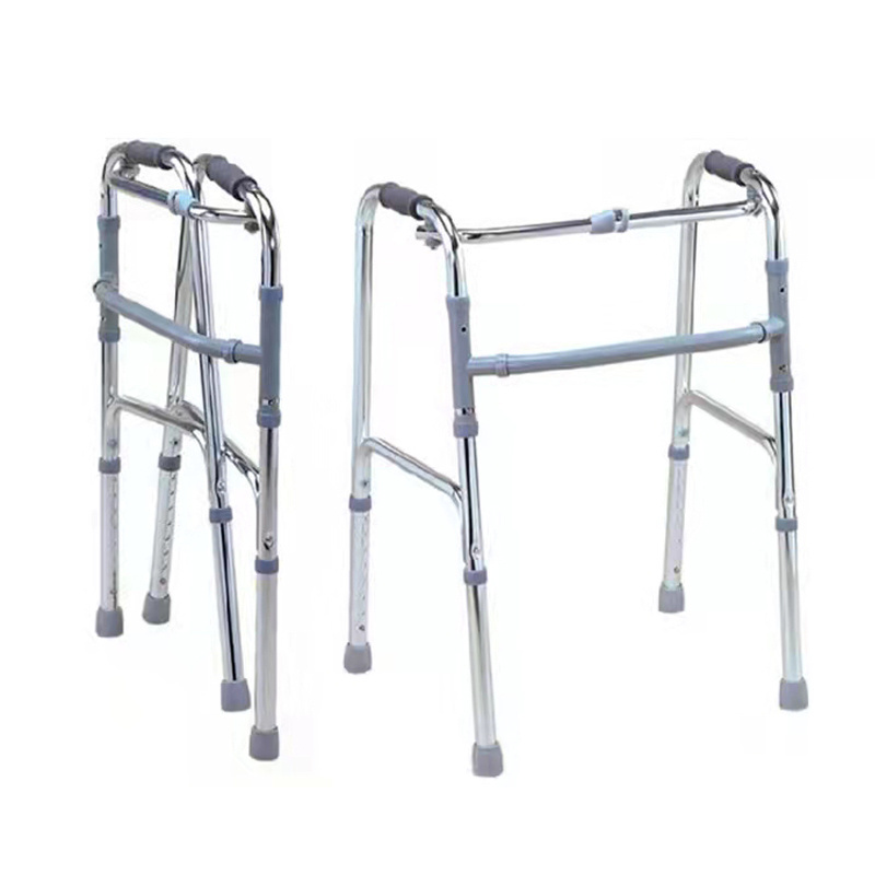 Aluminum alloy disabled folding walker four-legged walker