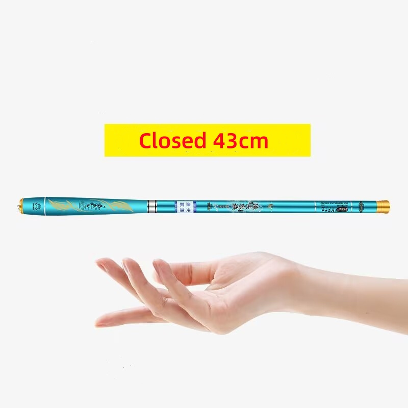 high quality freshwater portable custom short stream 3.6m ultralight carbon fiber carp telescopic fishing rod