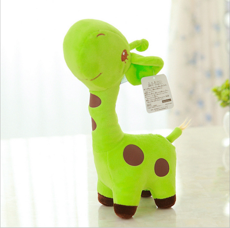 wholesale custom logo colorful giraffe stuffed plush toy cartoon anime plush rainbow giraffe plush toys