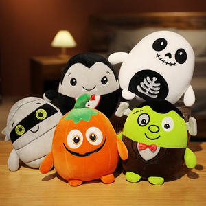 Wholesale Halloween Pumpkin Plush Toys Stuffed Animal Zombie Skeleton Toys Plush Anime Custom Halloween Plush Toys