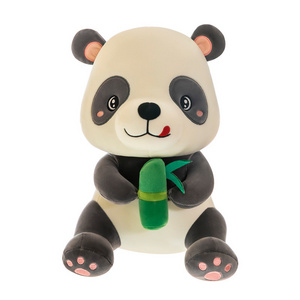 High-quality Stuffed Panda with Bamboo Plush Doll Wholesale Animal Plush Toy for Kids Custom Panda with Bamboo Stuffed Plush Toy