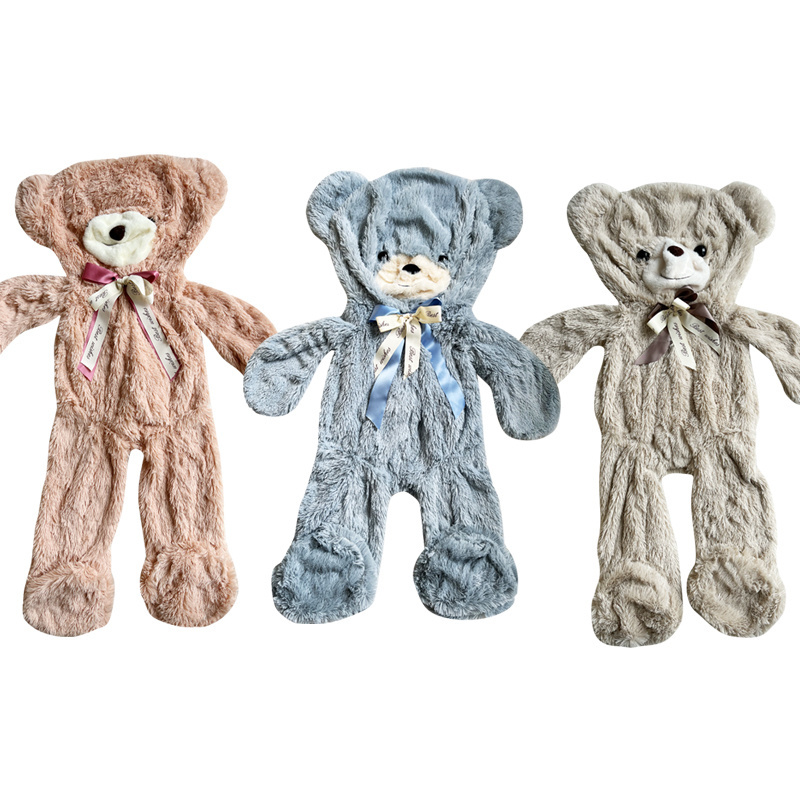 Empty plush toy without stuffing custom unstuffed plush animal skin with zipper unstuffed teddy bear skins unstuffed Plush Bear