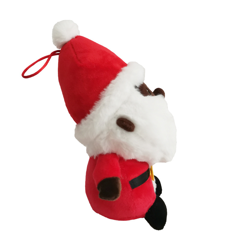 Christmas Black Santa Claus Plushie Decoration Wholesale African Black Santa Claus Stuffed Toy Soft Fabric Santa Plush Toy