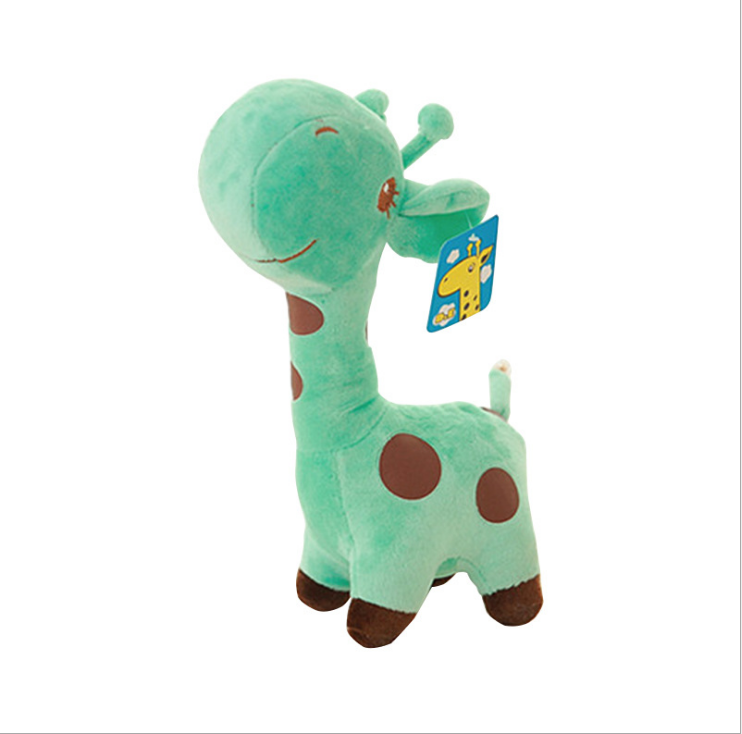 wholesale custom logo colorful giraffe stuffed plush toy cartoon anime plush rainbow giraffe plush toys