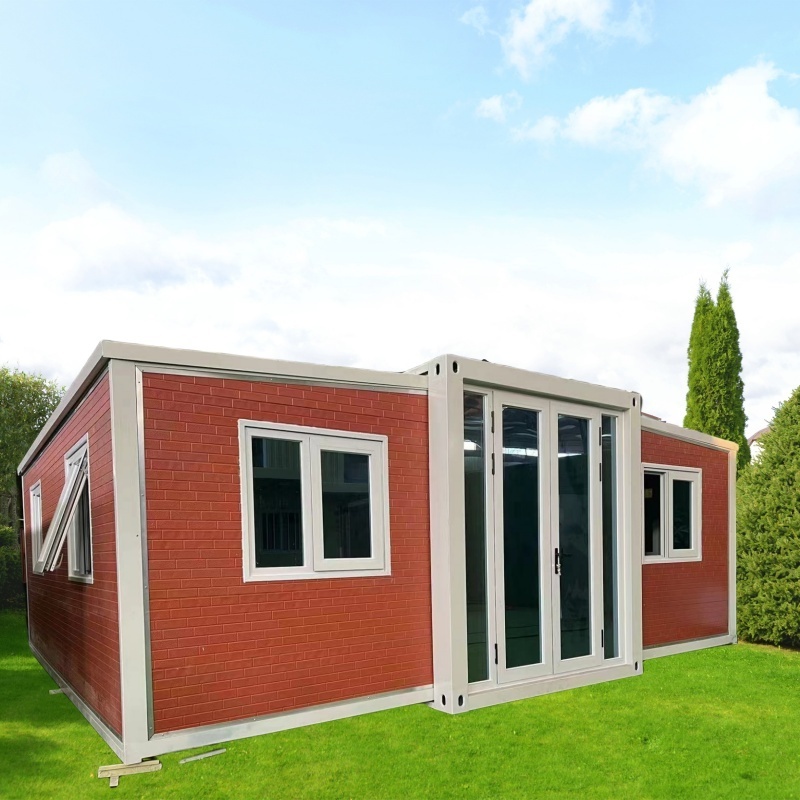 Pre-made Portable Building 20ft 40ft Expandable Homes Prefab  Expandable Container House Home OfficeSolar powered small houses