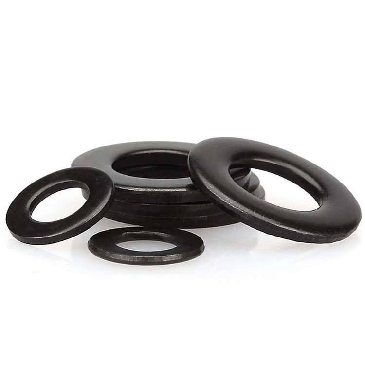 M1.6 M2 M2.5 M3 M4 M5 M6 M8 M10 M12 M14 M16 M18 M20 M48 DIN125 Black Stainless Steel Flat Washers