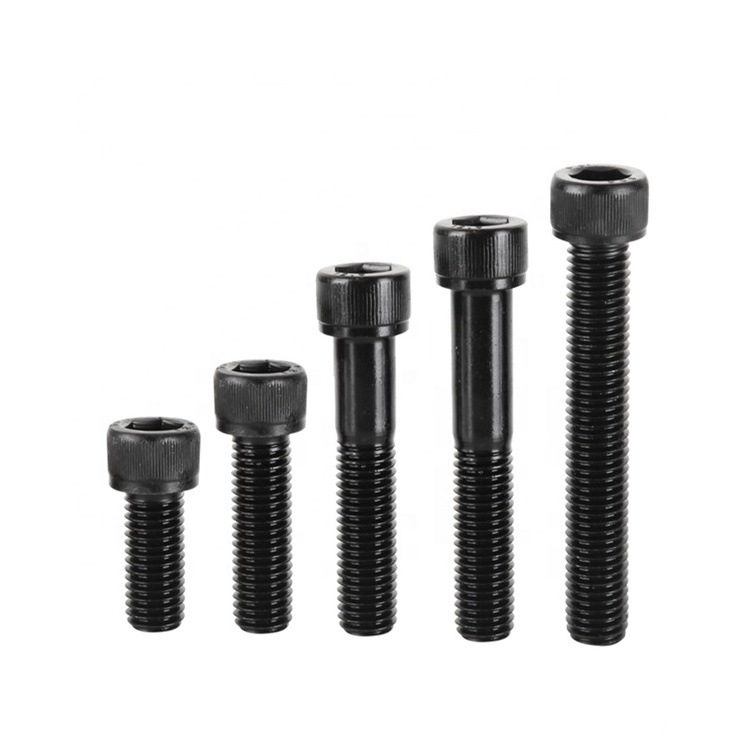 M2 M2.5 M3 M4 M5 M6 M8 M10 M12 M14 M16 Grade 12.9 DIN912 Black Oxide Steel Allen Bolts Hex Socket Cap Head Screws