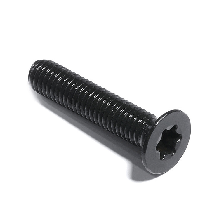 M2 M2.5 M3 M4 M5 M6 M8 M10 DIN 965 Black Coated Stainless Steel Flat Head Machine Torx Countersunk Head Screws