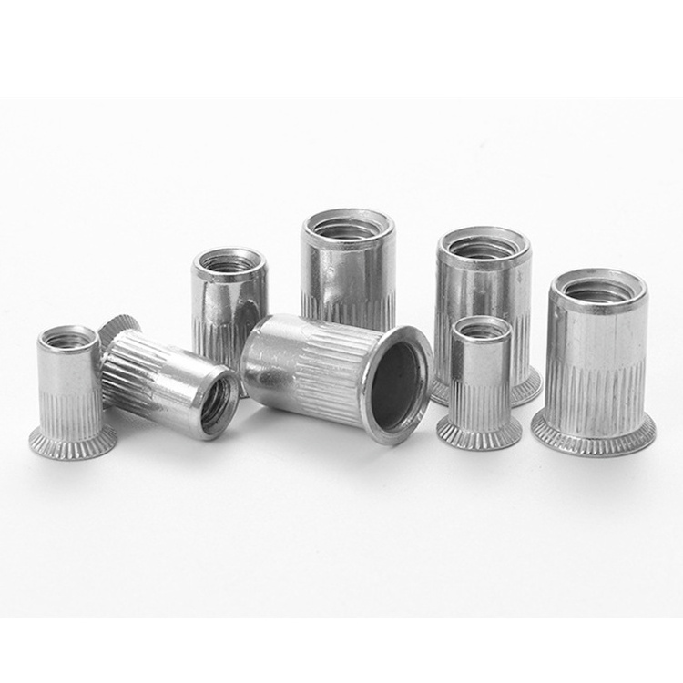 M3 M4 M5 M6 M8 M10 M12 304 Stainless Steel Threaded Insert Rivnut Nut Flat Head Rivet Nut