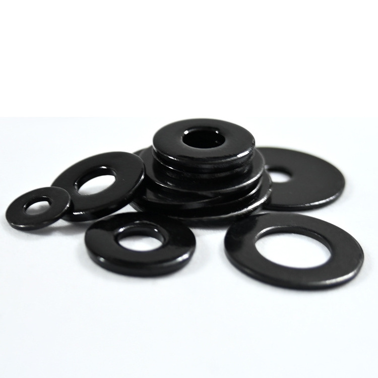 M1.6 M2 M2.5 M3 M4 M5 M6 M8 M10 M12 M14 M16 M18 M20 M48 DIN125 Black Stainless Steel Flat Washers