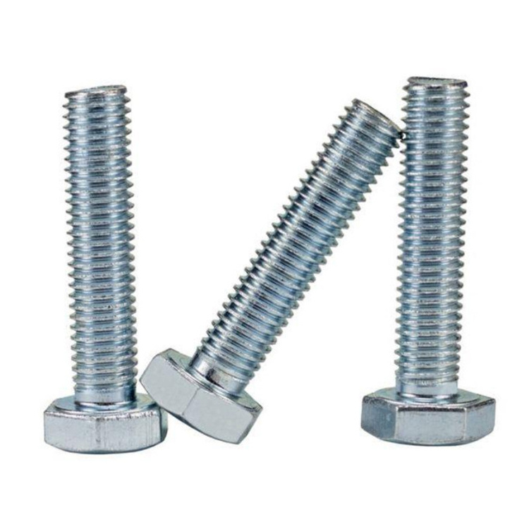 M6 M8 M10 M12 M14 M16 M18 M20 DIN 933  Full Thread High Tensile Galvanised Zinc Plated Hexagon Hex Head Bolt