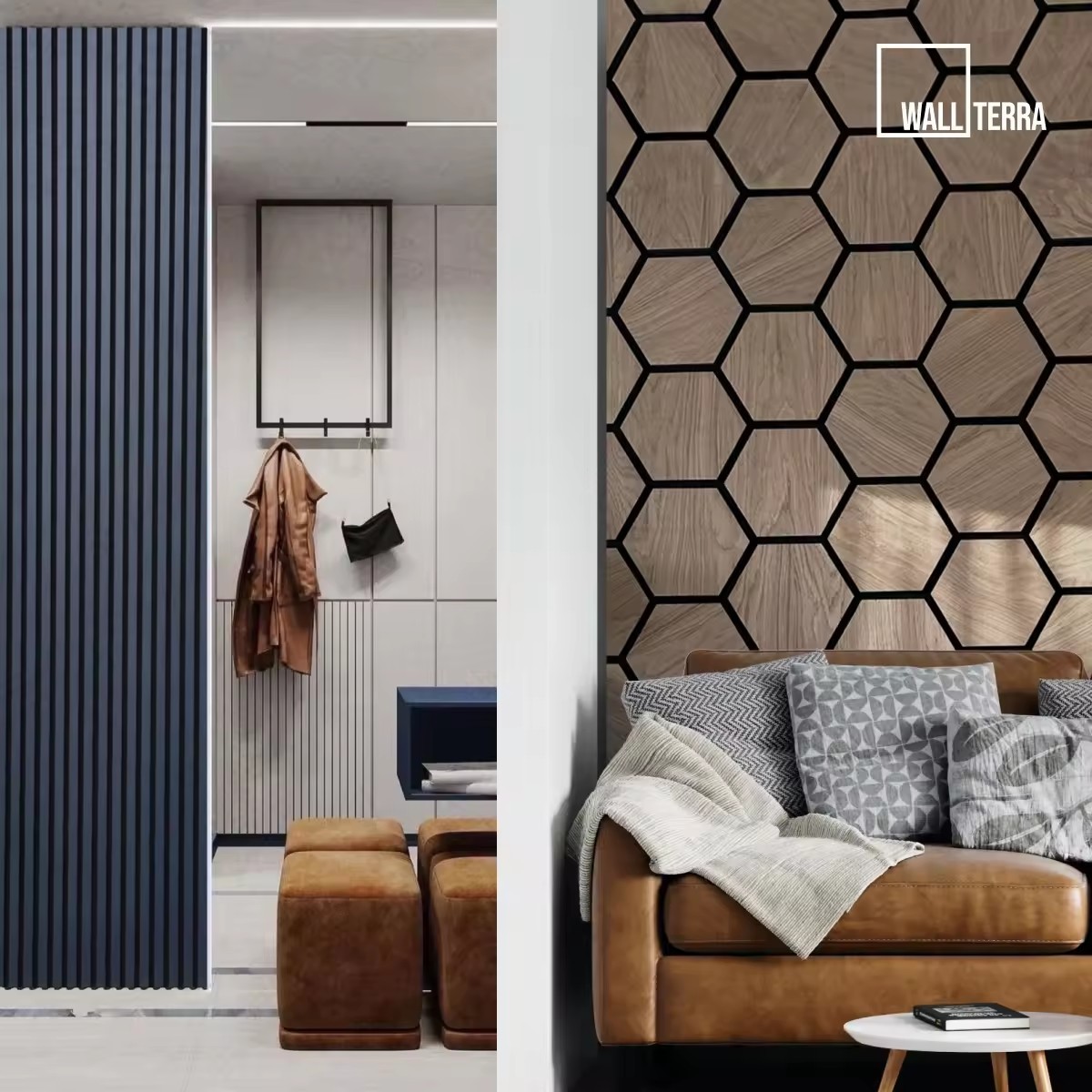 Wood 3d Sound Absorbing Wall Soundproofing Panels Hexagon Wood Wall Decoration acoustic Wall Panel