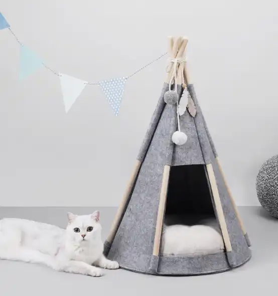 cat house  Felt tent four seasons warmth enclosed pet household furniture cat bed  pet house